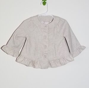 Janie and Jack Wool Blend Lined Jacket 6-12m